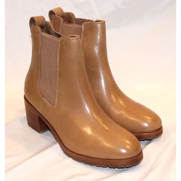 Nisolo Women's Ana Go To Heeled Chelsea Boot Almond NIB $250 - Picture 5 of 6